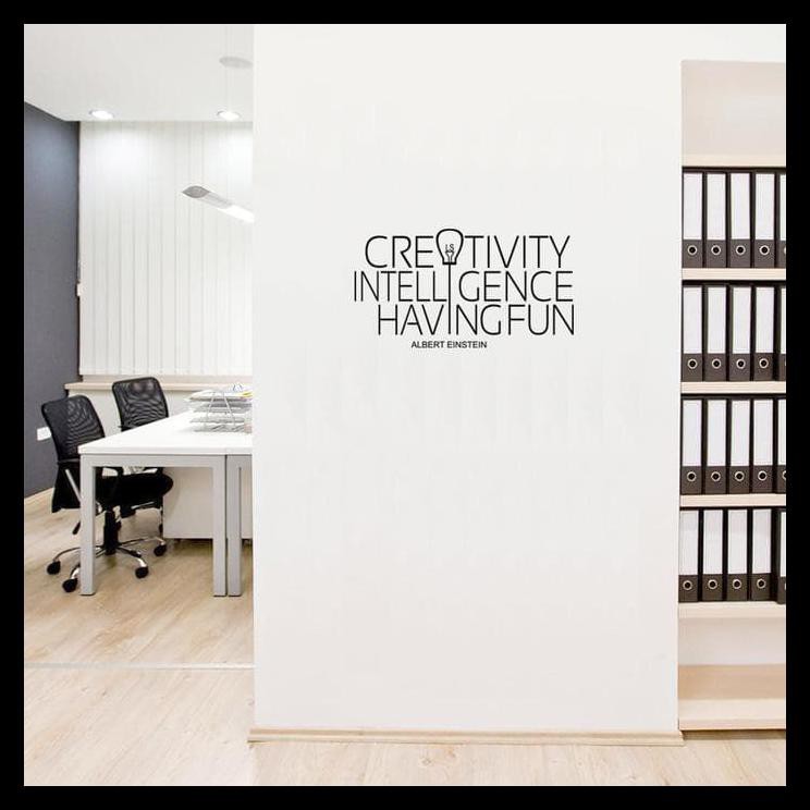 Wall Stiker Dinding Kaca Motivasi Creativity Ide Kantor Kerja Sticker