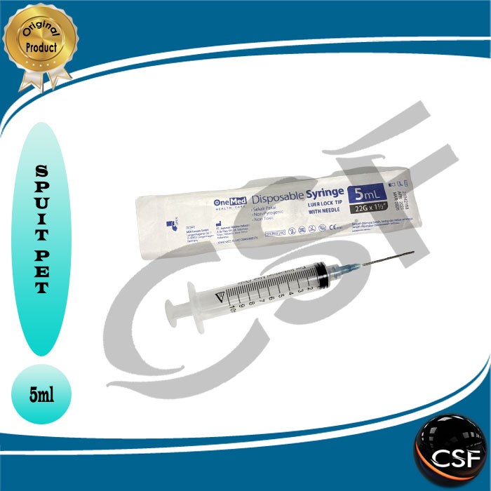 Pelontar obat / Spuit One Med 5ml