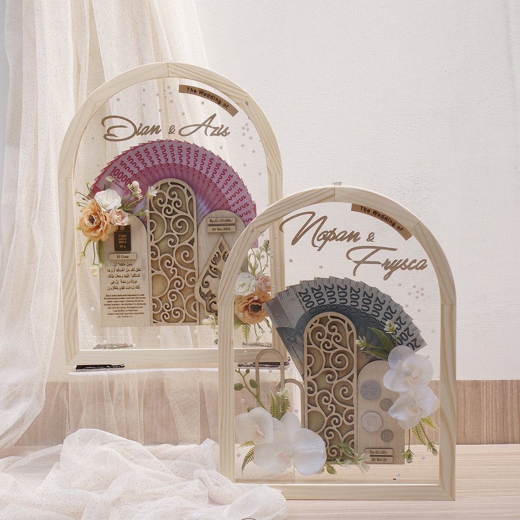 MINIMALIST MAHAR/MAHAR NIKAH/MAHAR RUSTIC/MAHAR RUSTIK/MAHAR MURAH/FRAME MAHAR/GIFT ANNIVERSARY BIRT