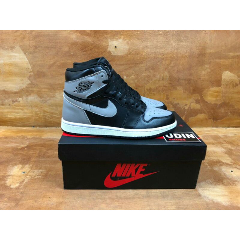 nike jordans black and grey