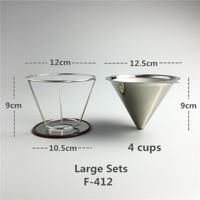 BAYAR DI TEMPAT Filter Penyaring Kopi V60 Cone Coffee Dripper Filter Double Layer Large