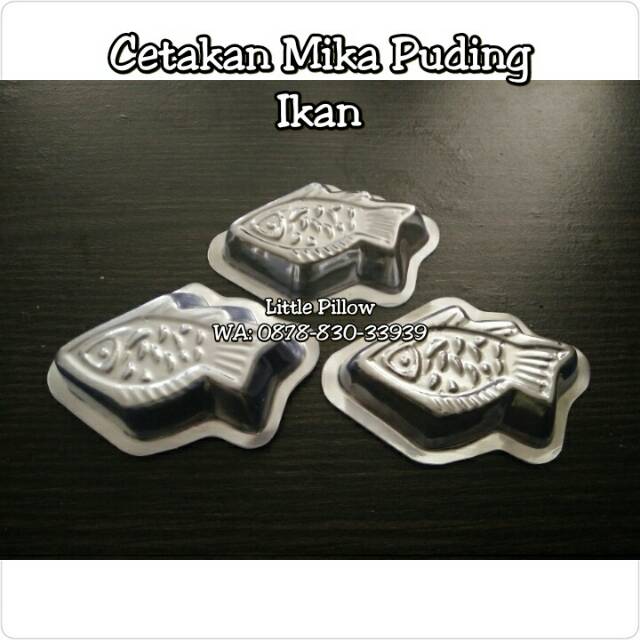 (Isi 100pcs - MIKA IKAN)Cetakan Puding Mika Ikan Mini/Cetakan Agar Agar/Cetakan Puding Karakter Mini