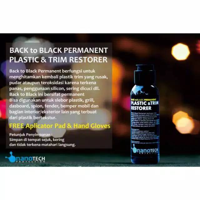 Back to Black Permanent Penghitam Body Nanotech Protection