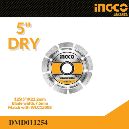 Diamond Disc for WLC15008 (5&quot;) INGCO DMD011254 Mata Pisau Wall Chaser