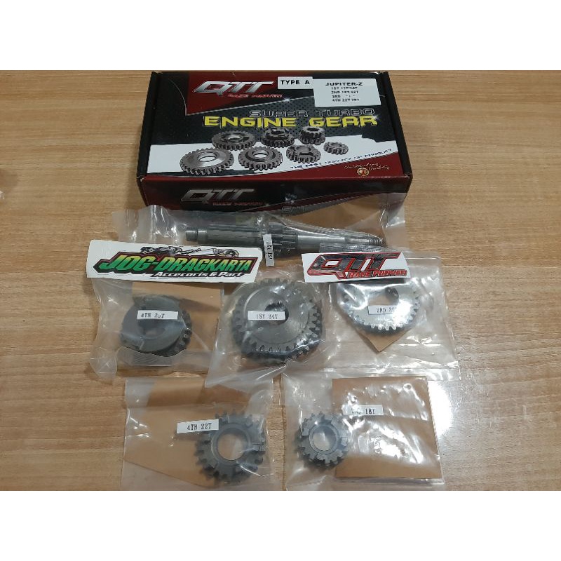 GEAR RASIO GEAR BOX ENGINE YAMAHA JUPITER-Z QTT RACING TYPE A 13/34 ORIGINAL QTT RACING