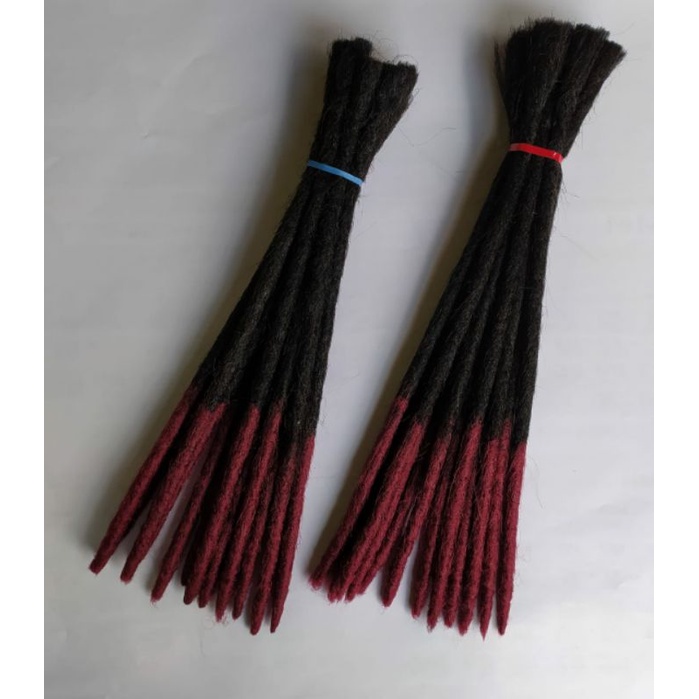 12pcs Rambut Gimbal 2 Warna Rambut Gimbal / Rambut rasta / rambut gimbal rasta / Rambut ragge