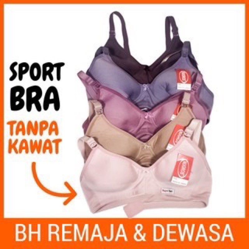Sport Bra Wanita BH Cewek - tanpa kawat busa BH Fidilla Mirip Nugros
