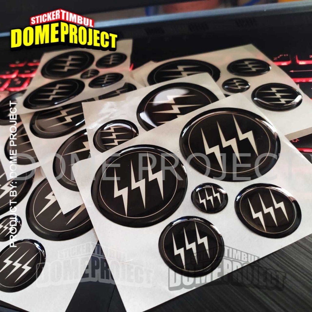 STIKER MOTOR TIMBUL EMBLEM LOGO SSS PETIR YAMAHA AEROX NMAX LEXI SET AKSESORIS AESTHETIC KEREN