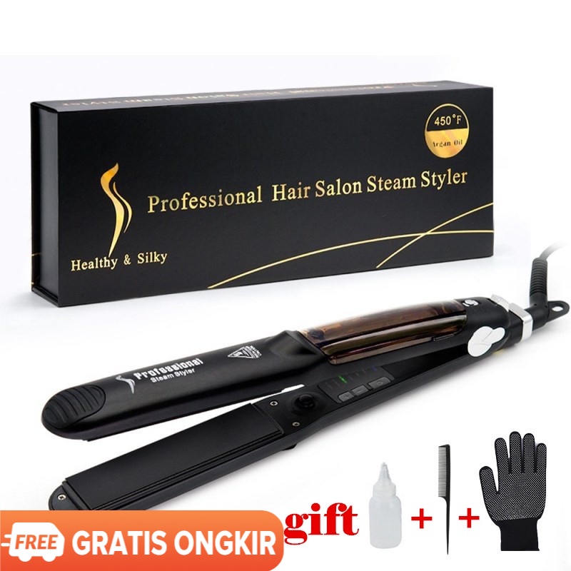 Ubeator Professional Ceramic Steam Hair Straightener - Fast Heating Hair Flat Iron Vapor