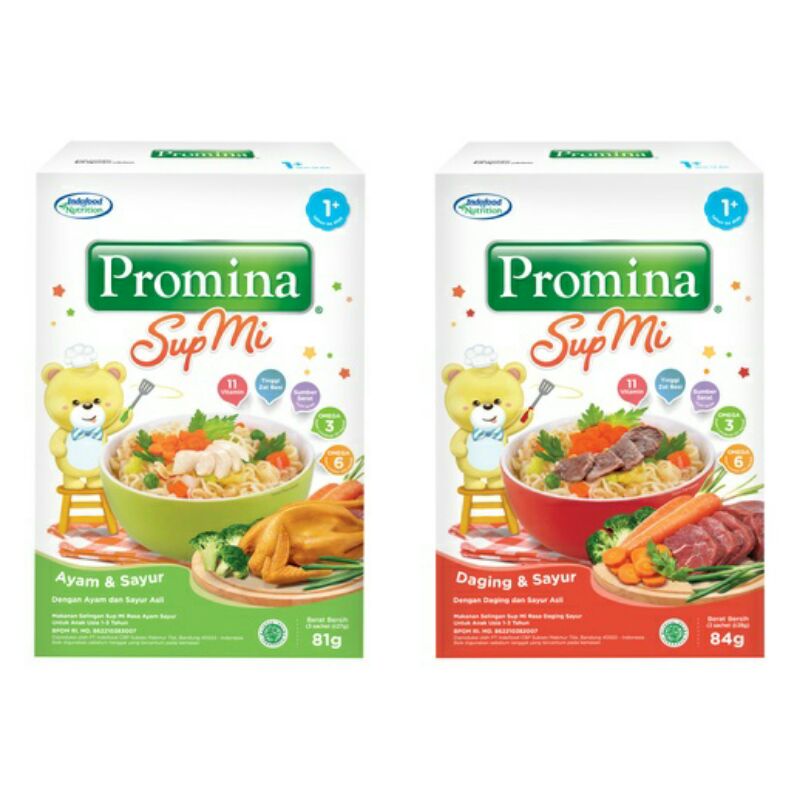 Makanan Bayi Promina Sup Mie Ayam Sayur &amp; Daging Sayur 120gr / Promina Mi Batita 75gr / instant instan mie mi noodle 12+