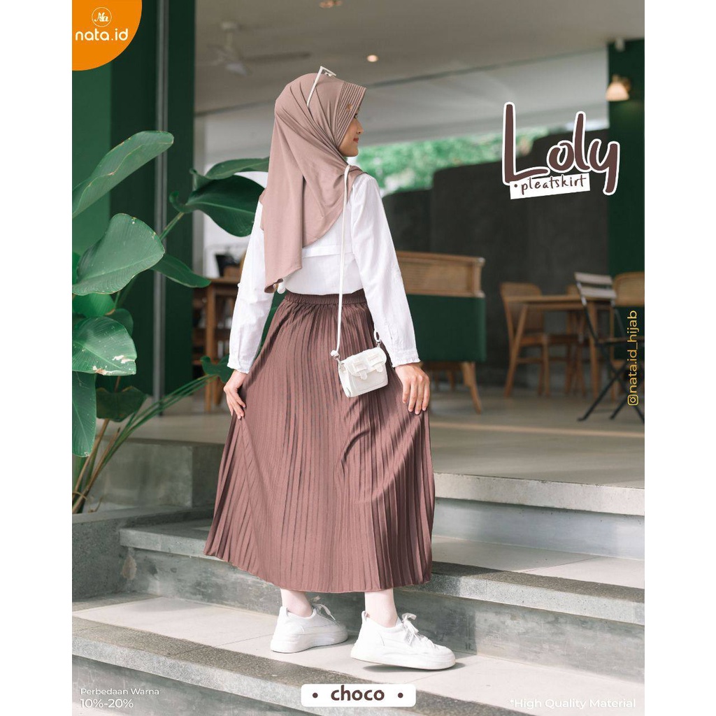 Rok Plisket Anak Loly Pleatskirt KIds by Nata.id hijab