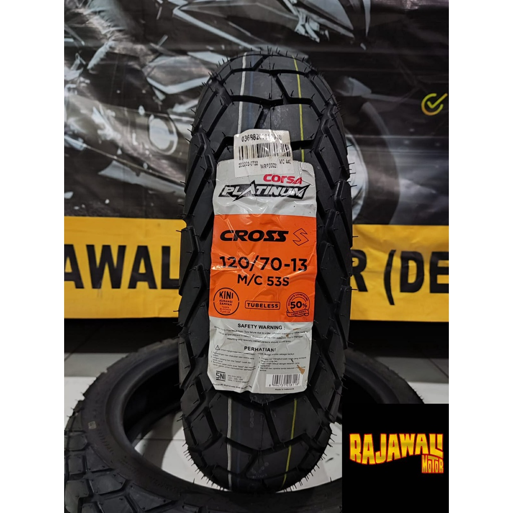 BAN Depan NMAX CORSA PLATINUM CROSS S 120/70 RING 13