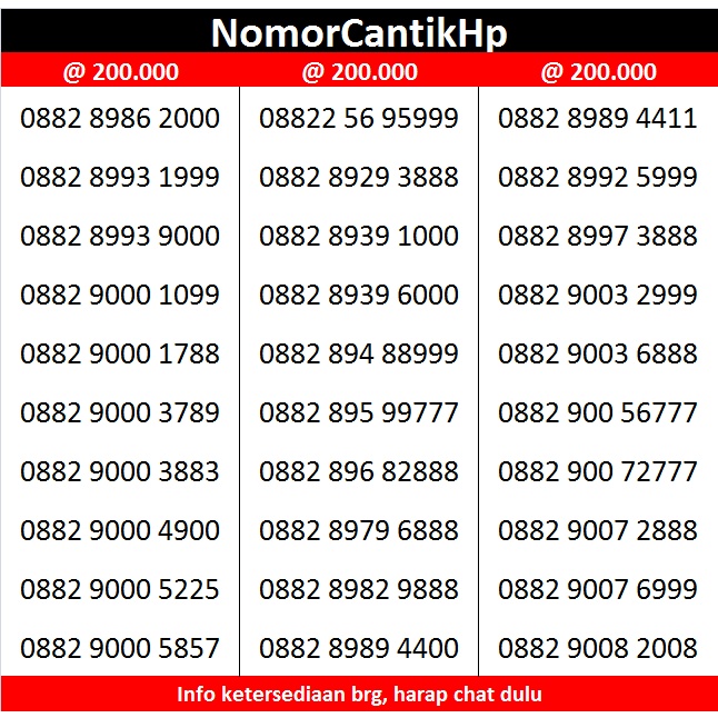NOMOR CANTIK KARTU PERDANA SMARTFREN MURAH