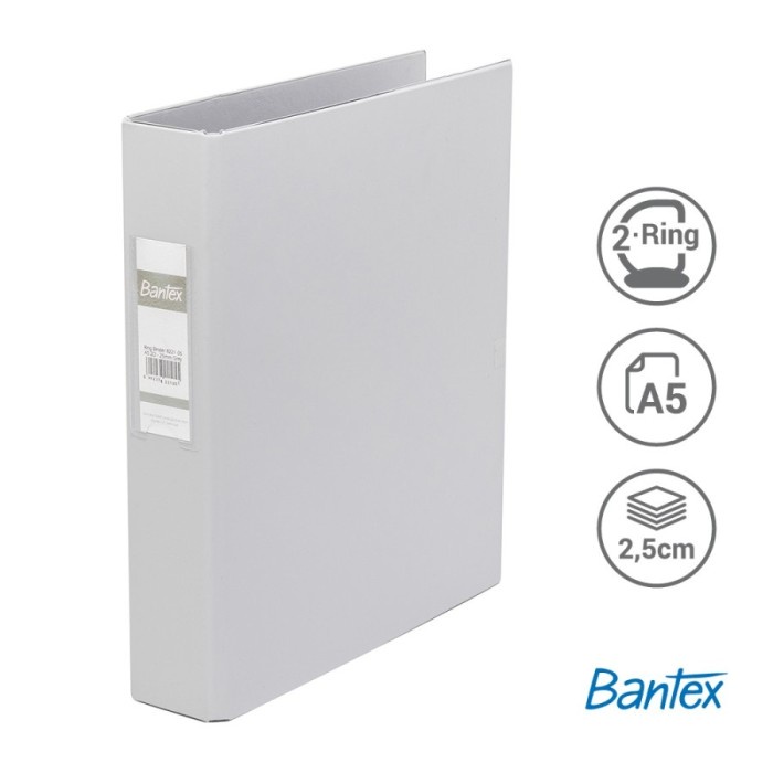

Trendi Bantex Ring Binder 2 Ring D Kapasitas 25Mm Size A5 8221 Hot Sale