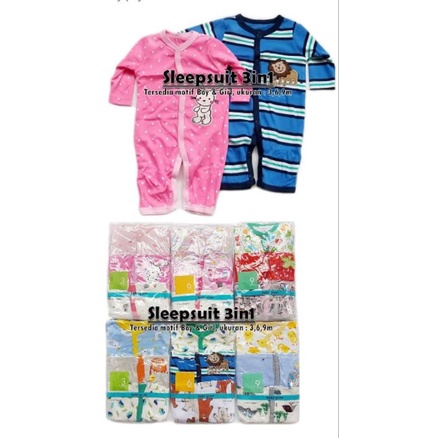 Slepsuit panjang Baby Grow/ bazy bee Boy&amp;Girl 3in1