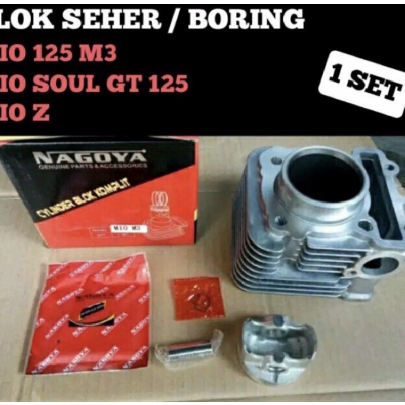 Blok seher M3 125 - Soul GT 125 - Mio Z / 1 Set / Seher Boring / Nagoya
