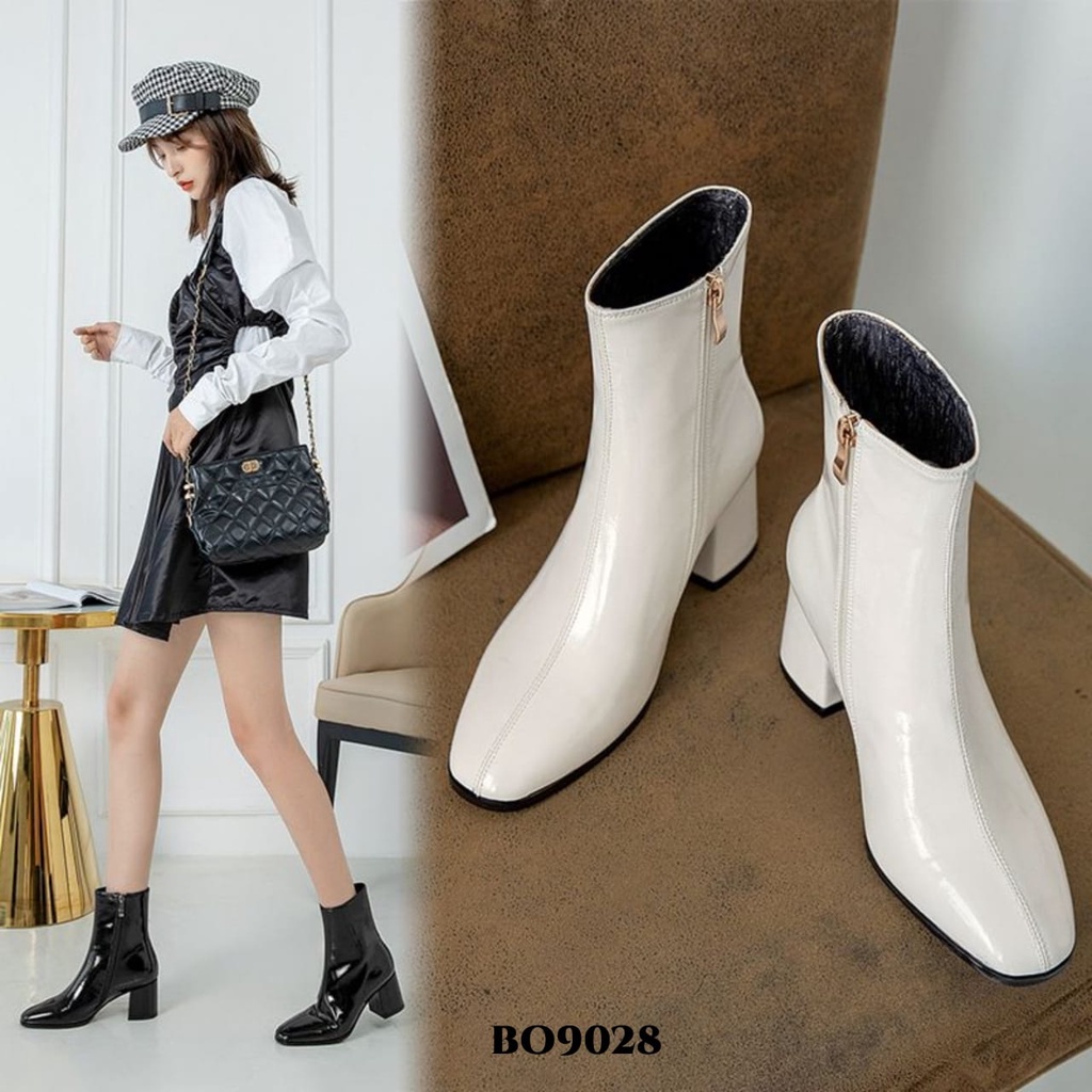 PRF Sepatu Heels Boots Korea BO9028