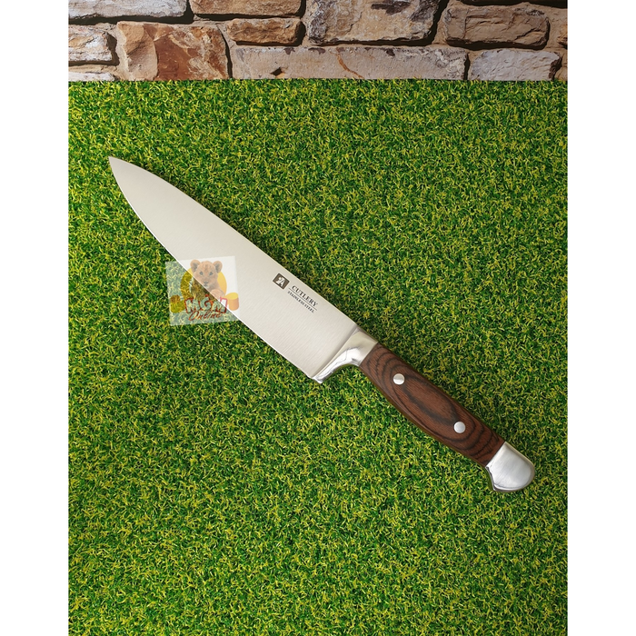 PREMIUM pisau Dapur 8&quot; - Chef Knife Full Stainless Tebal 34.5CM