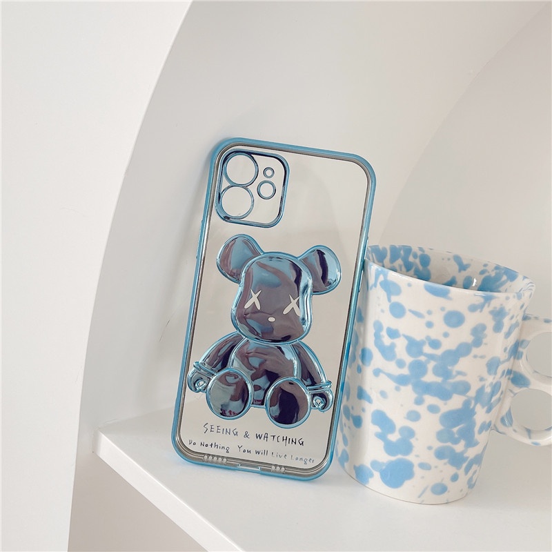 Soft Case Hp Gambar Kartun Beruang Untuk Iphone 12 / 11 / 13pro Max / X / Xr / Xs / 7 / 8plus / Se