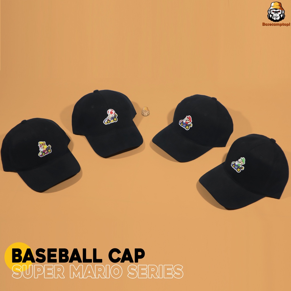 Topi Polo Caps Topi Baseball  Distro Pria Wanita Super Mario Series