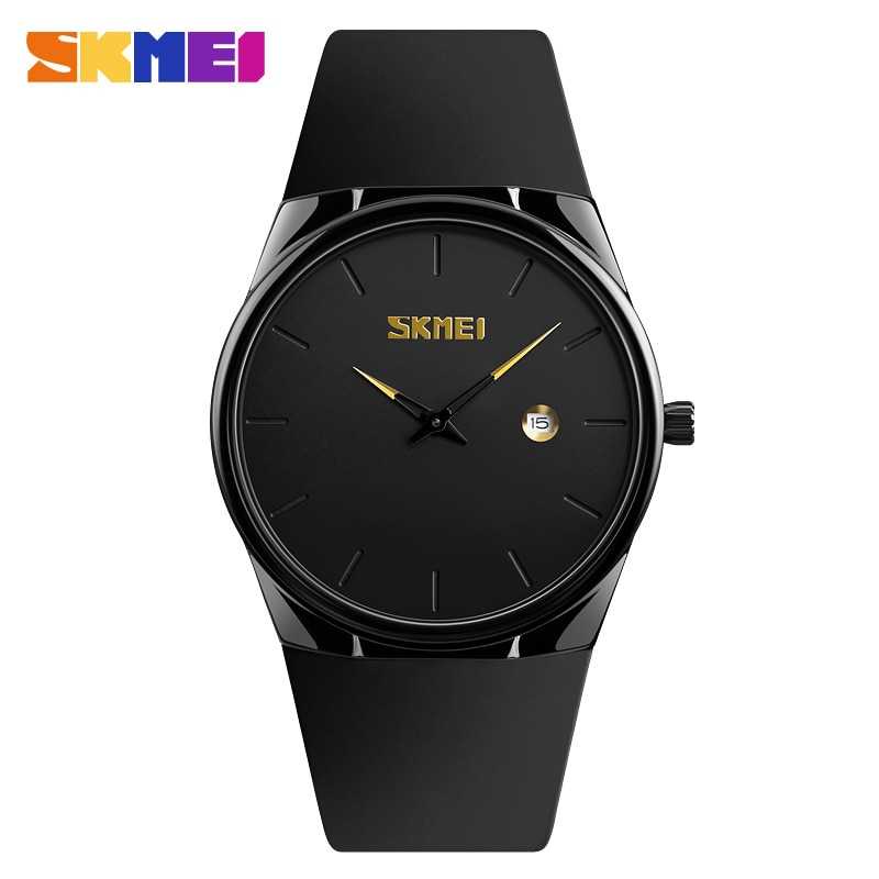 SKMEI Jam Tangan Analog Pria  1509 Aneka warna Hitam Merah Biru Hijau kuning Titanium Gray Silver Pu