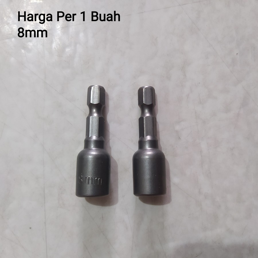 NUT SETTER 8MM MAGNETIC - MATA SOCK BOR ROOFING BAJA RINGAN 1 BUAH