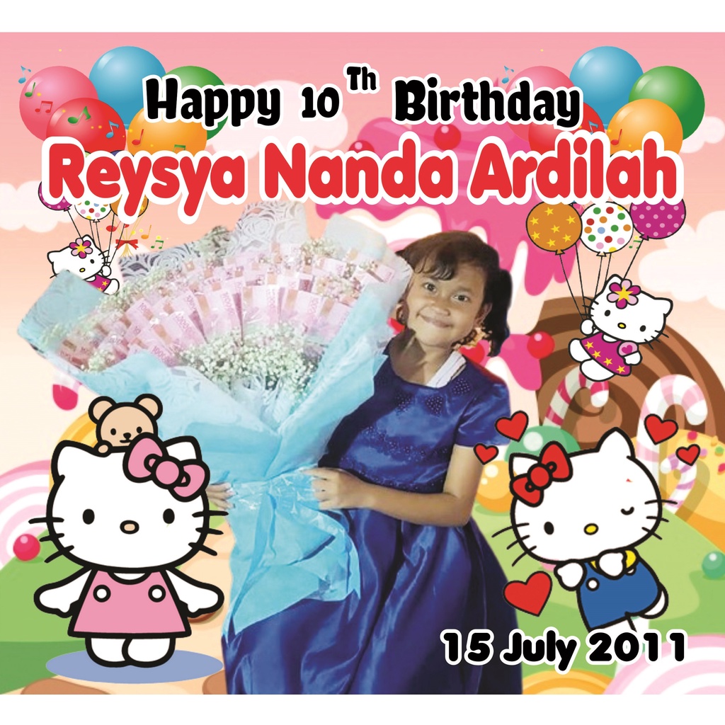 Tas Ultah Custom Murah uk 25x14x23-HK