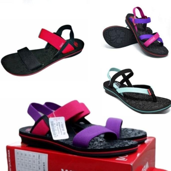 Premium Product Sandal Gunung Sepatu Sandal Tali Wanita Perempuan Cewek Carvil Tulip- - Paling Dimin
