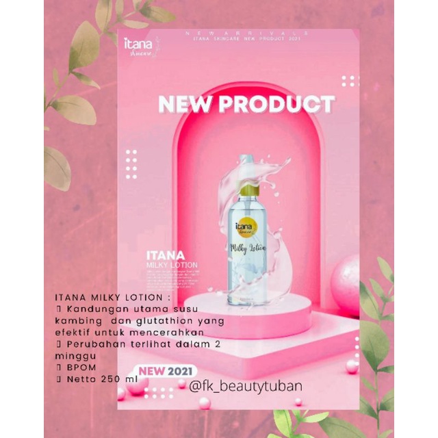 Hand Body Pemutih BPOM_Lotion Milk Itana