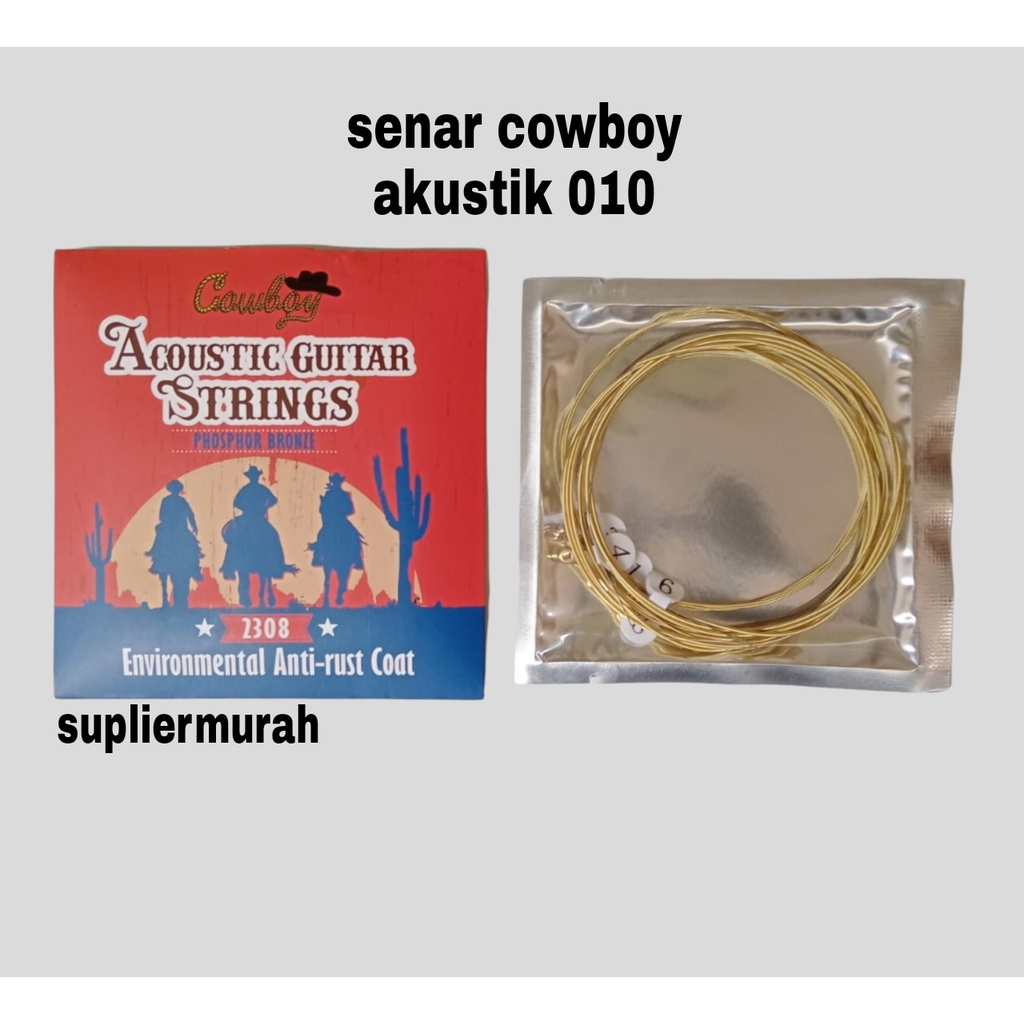 senar gitar akustik cowboy / senar cowboy akustik 010 2308 bonus pick