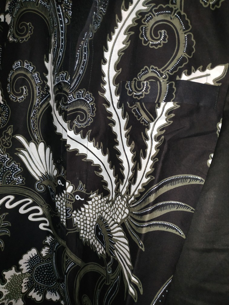 Batik Solo Dafinah Lawasan Kemeja Pria Katun Cabut Sragenan Full Furing