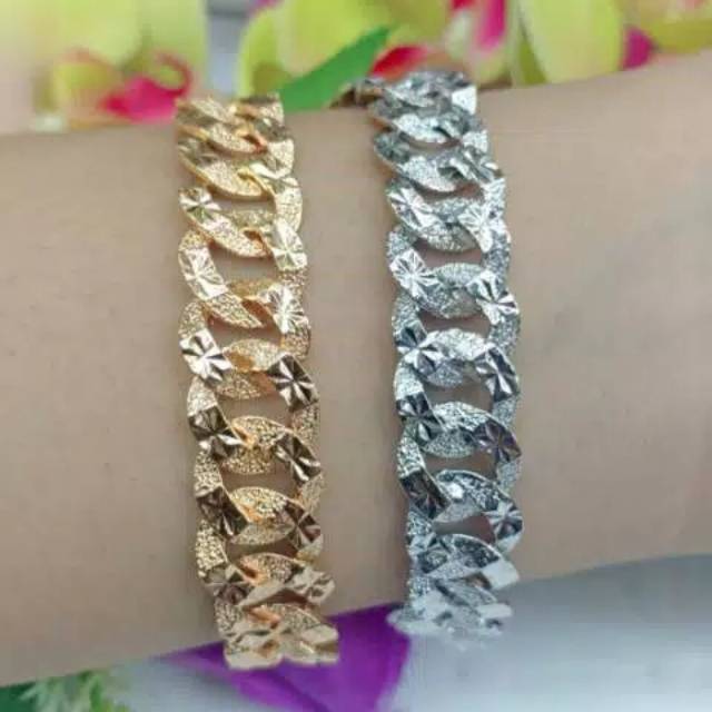 Xuping-gelang rantai sisik uk kecil silver / gold