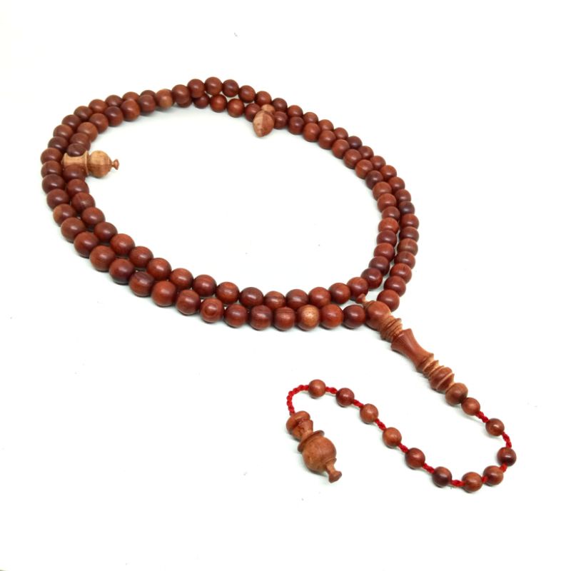 Tasbih Kayu Naga Kikik Size 8mm ORIGINAL Kayu Langka Bertuah Nusantara Tasbih Muslim 99 Butir