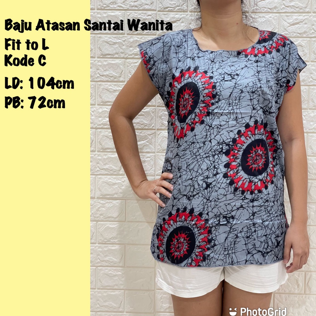 ATASAN WANITA SANTAI MOTIF C