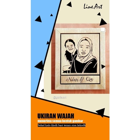 line art / ukiran wajah