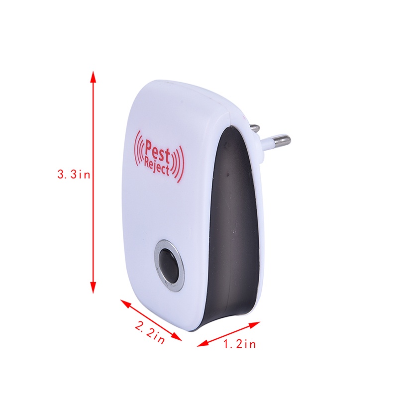 Elektronik Ultrasonic Pest Repellent Pembasmi Semut Spider Kecoa Nyamuk Repeller