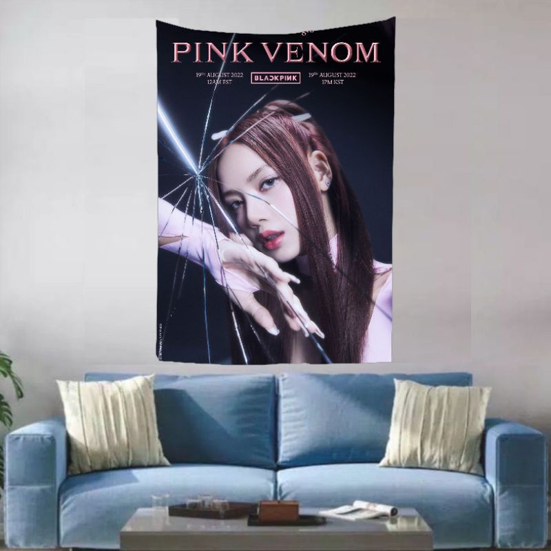 POSTER KAIN BLACKPINK PINK VENOM TERBARU