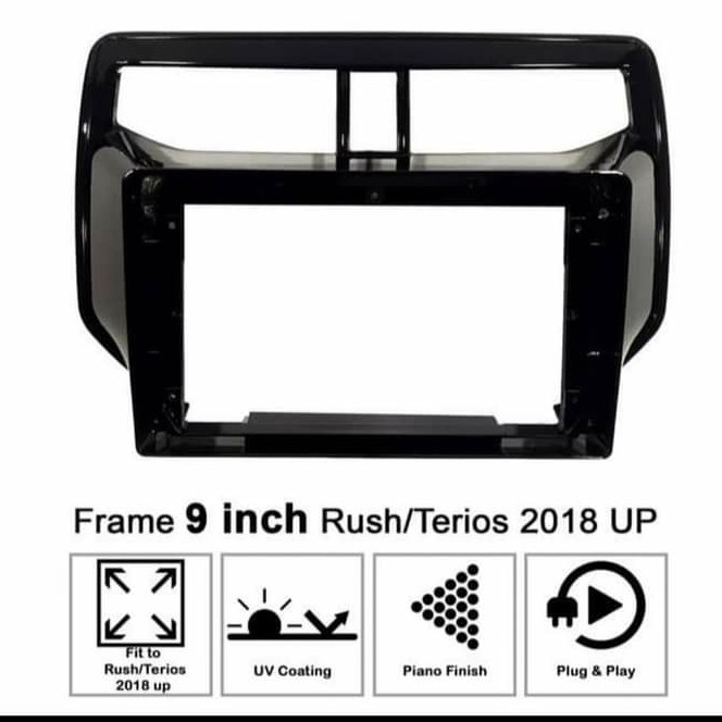 FRAME HEAD UNIT ANDROID 9 INCH FOR RUSH/TERIOS 2019 UP SKT-PFRUSH19- 9 INCH