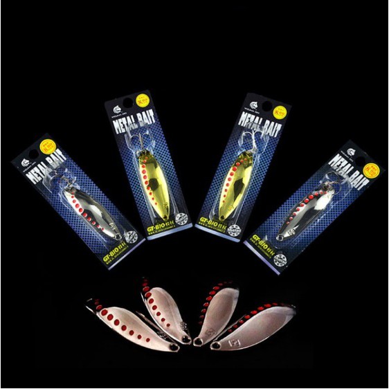 Metal Bait Spoon Silver Stainless 7.5g 10g Umpan Lure Casting