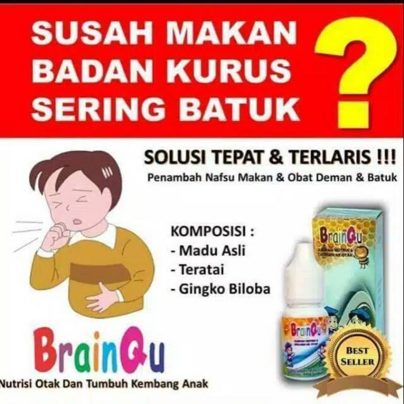 MADU BRAINQU ASLI ORIGINAL ANAK CERDAS SEHAT BERKUALITAS