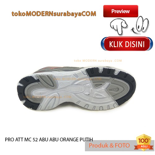 PRO ATT MC 52 ABU ABU ORANGE PUTIH sepatu pria sneakers kets