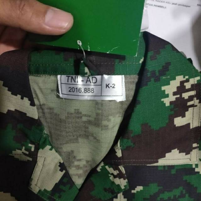 Baju pdl tni ad