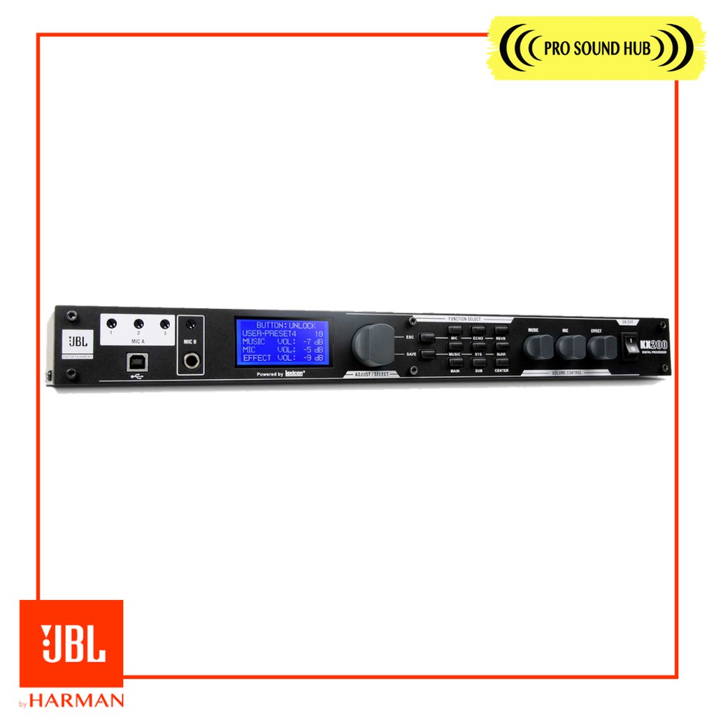 JBL KX200 KX 200 Processor Karaoke Surround Output