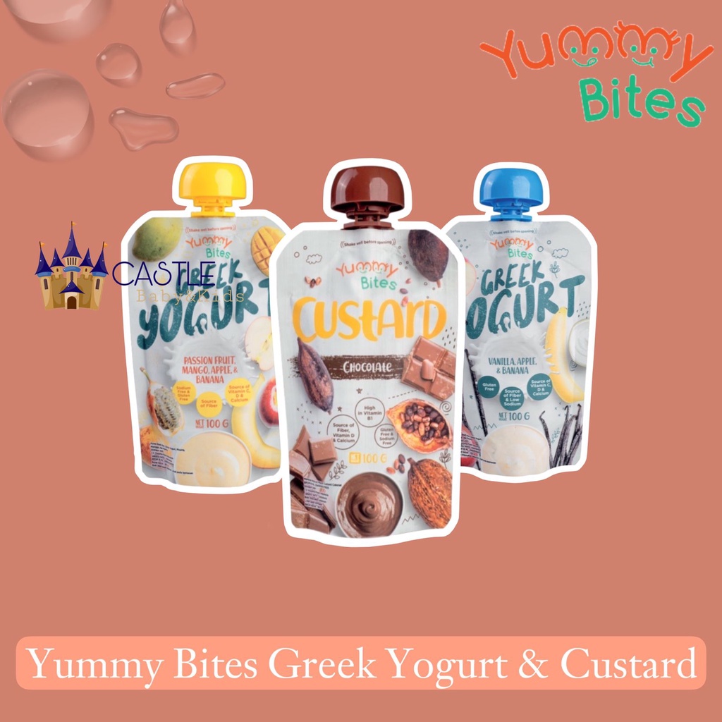 Yummy Bites Greek Yogurt - Custard Chocolate 100gr