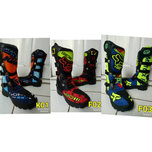 Sepatu cross anak new print 01F