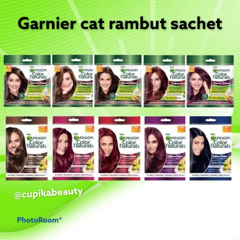 [ck] warna baru !!! Kemasan sachet garnier pastel-- cat rambut garnier sachetan -- garnier hair colour sachet - pewarna rambut