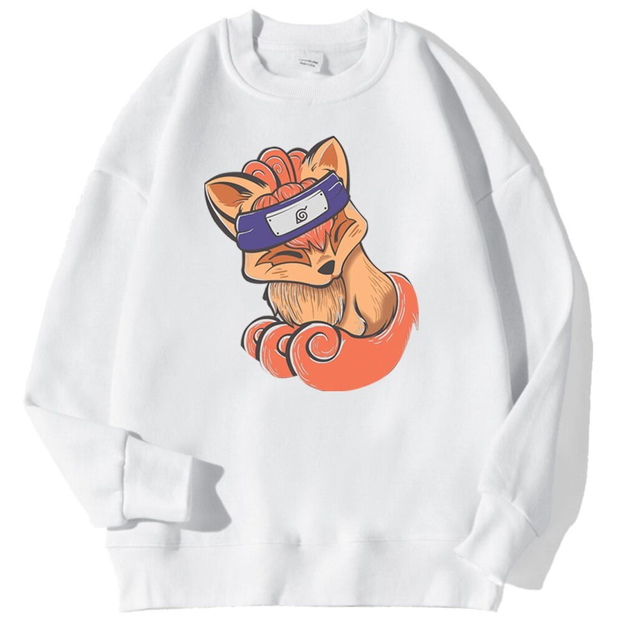 Sweater Crewneck Ninja Kurama || Ninja Kurama Sweatshirt Basic ANIME ( Pria &amp; Wanita )