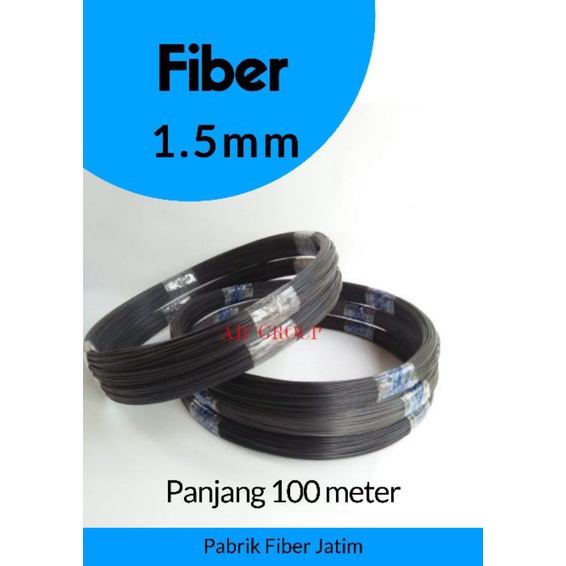 fiber jeruji fiber hitam 1.5mm
