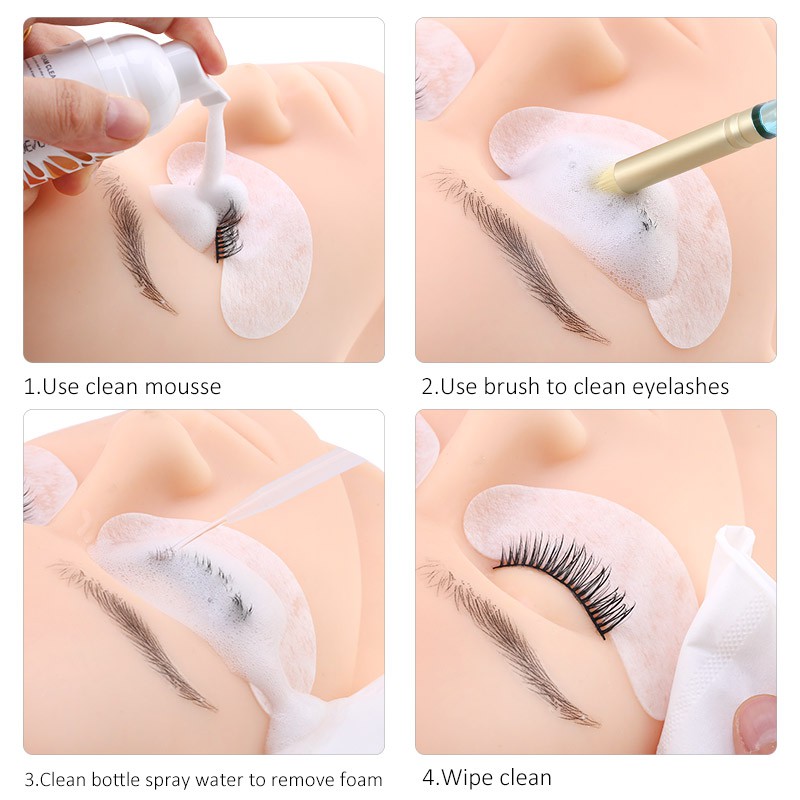 Eksklusif Kustom Indah Crystal Clean Eyelash Brush Alat Ekstensi Bulu Mata Kuas Rias Kecantikan Riasan Alat Aksesoris Bulu Mata