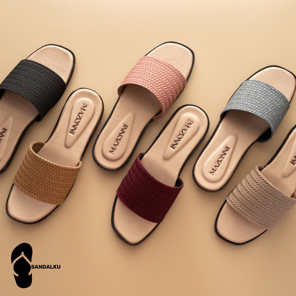 MIRHA | Sandal Nevada / Sandal Wanita Murah /Sandal Teplek/Sandal Terkini/ Sandal Wanita Nevada
